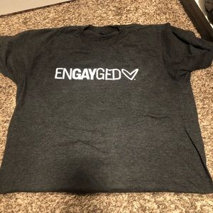 Unisex Engayged. Engaged. Gay marriage t-shirt.